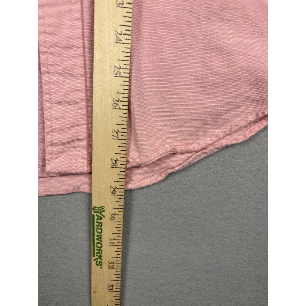 Ralph Lauren Slim Fit Stretch Oxford Shirt Small Pink Button Down Flesh Pony - Picture 9 of 10